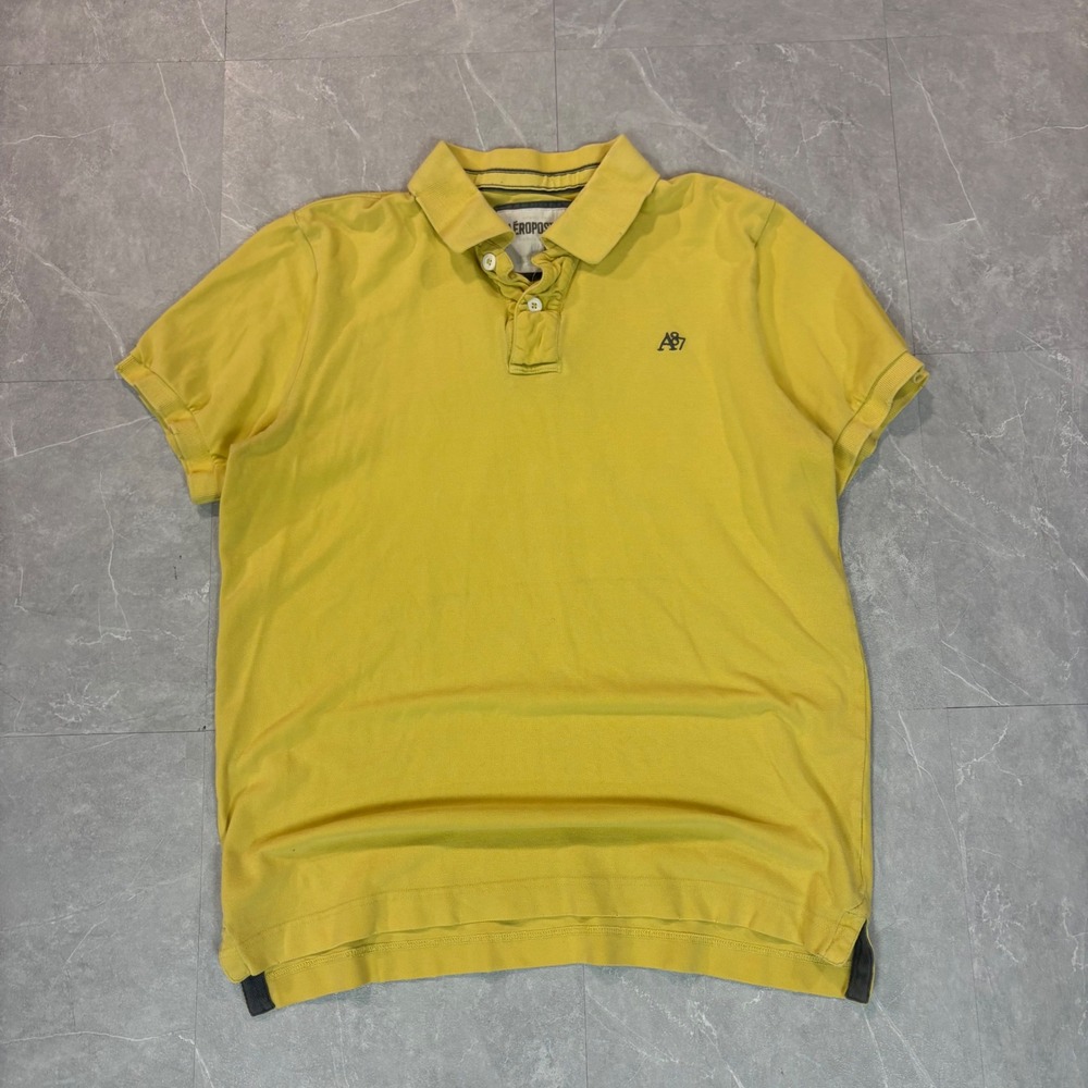 Y2K Yellow Aeropostale polo